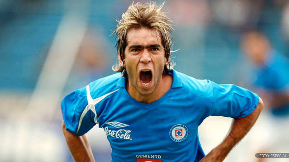 César 'Chelito' Delgado, durante sus mejores años con Cruz Azul.