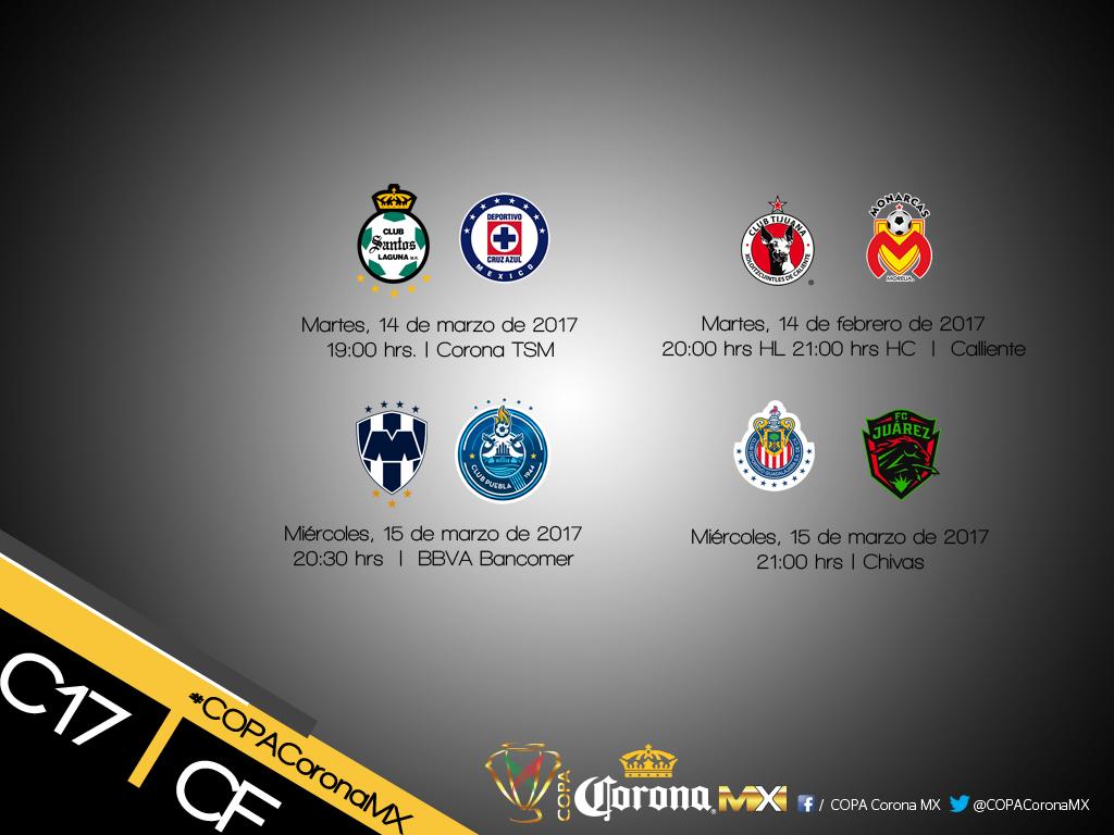 Definidos los horarios de los cuartos de final de Copa MX 0
