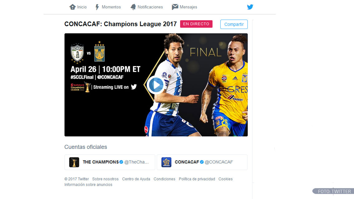 Transmisión de la final de Conchampions no tuvo fallas en Twitter