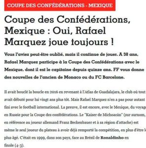 Prensa francesa destaca la presencia de Márquez en confederaciones 0