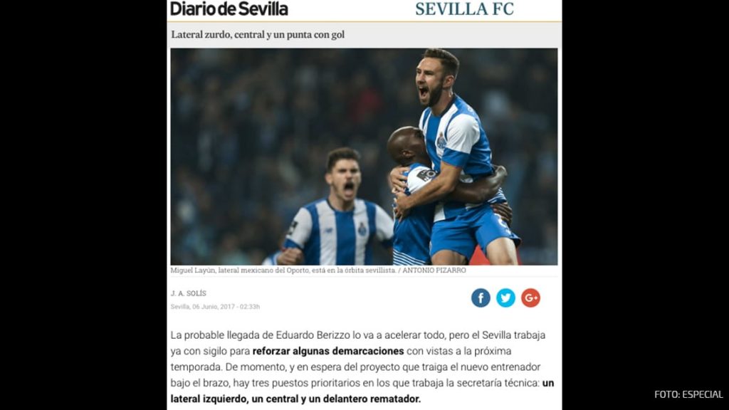 Miguel Layún suena para llegar a la Liga española con el Sevilla 0
