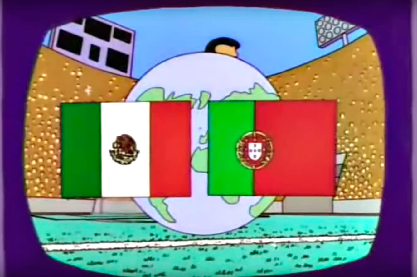 Resultado de imagen para los simpson final Mexico Portugal