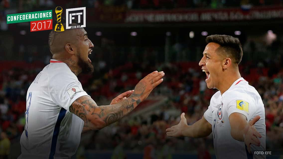 Alemania y Chile empataron a uno por la Confederaciones