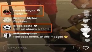 Costa le envía mensaje a Conte vistiendo la playera del Atleti 0