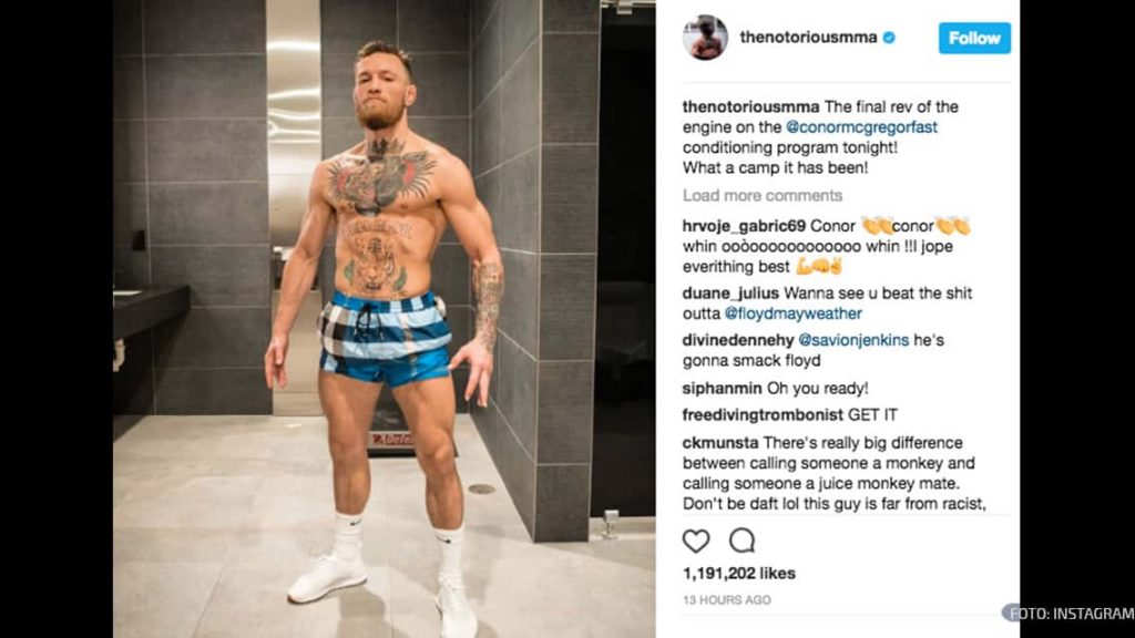 McGregor manda contundente mensaje a Mayweather en redes 1