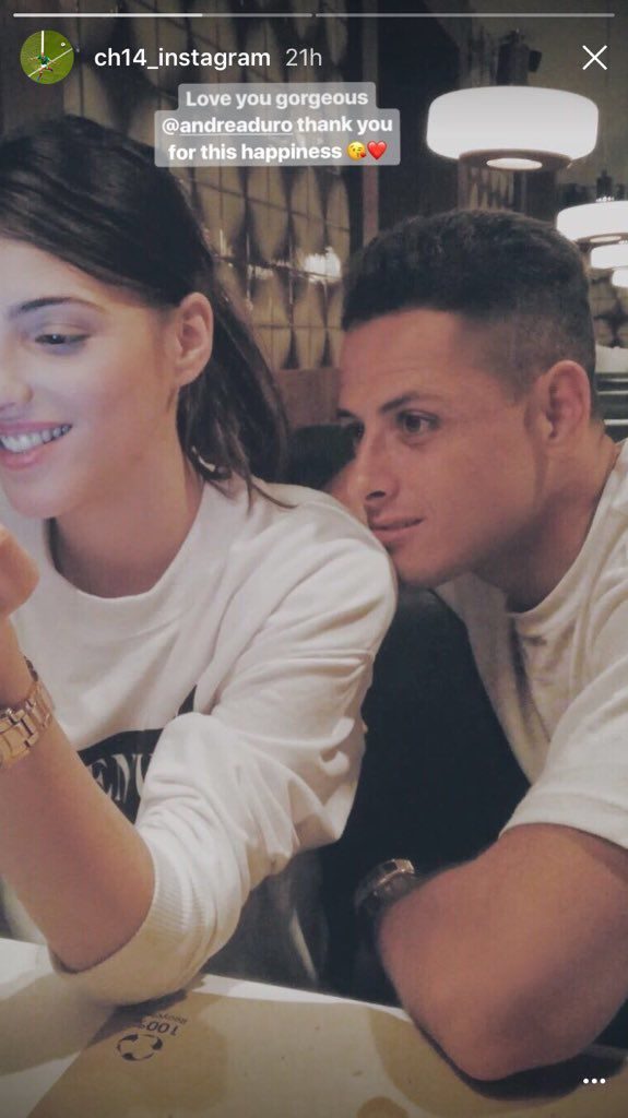‘Chicharito’ pide a Andrea Duro que se quede por el resto de su vida 0