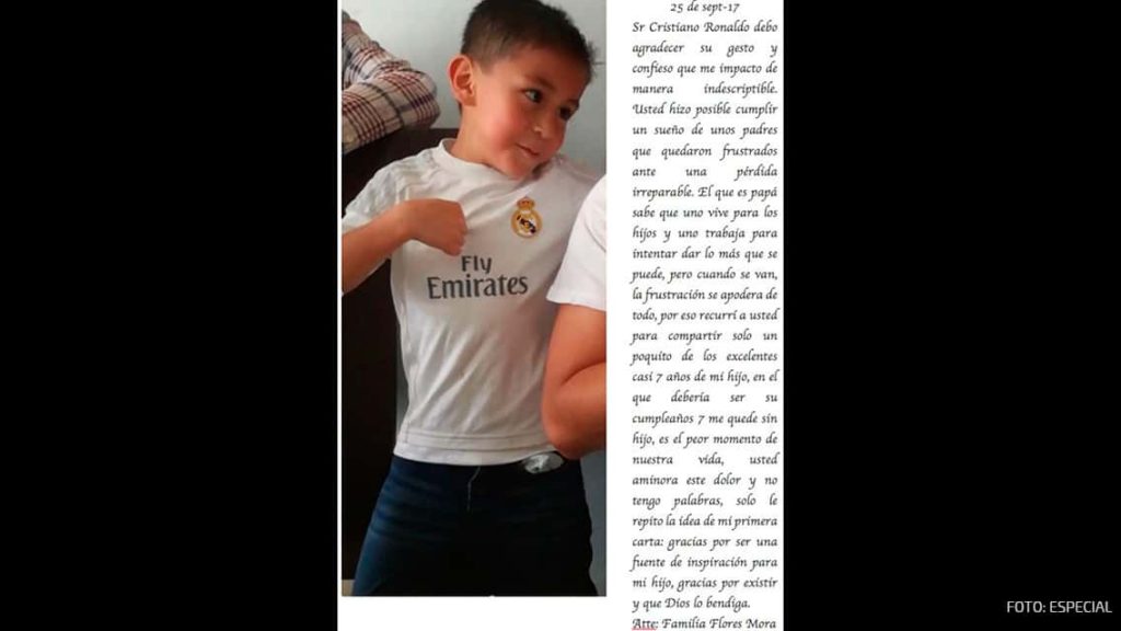 Padres del pequeño Santiago agradecen gesto a Cristiano Ronaldo 0