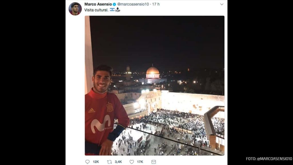 Marco Asensio recibe insultos por polémica foto en Jerusalén 0