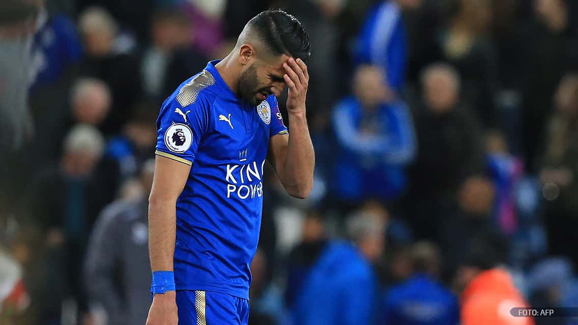 Riyad Mahrez, durante un partido entre Leicester y West Bromwich