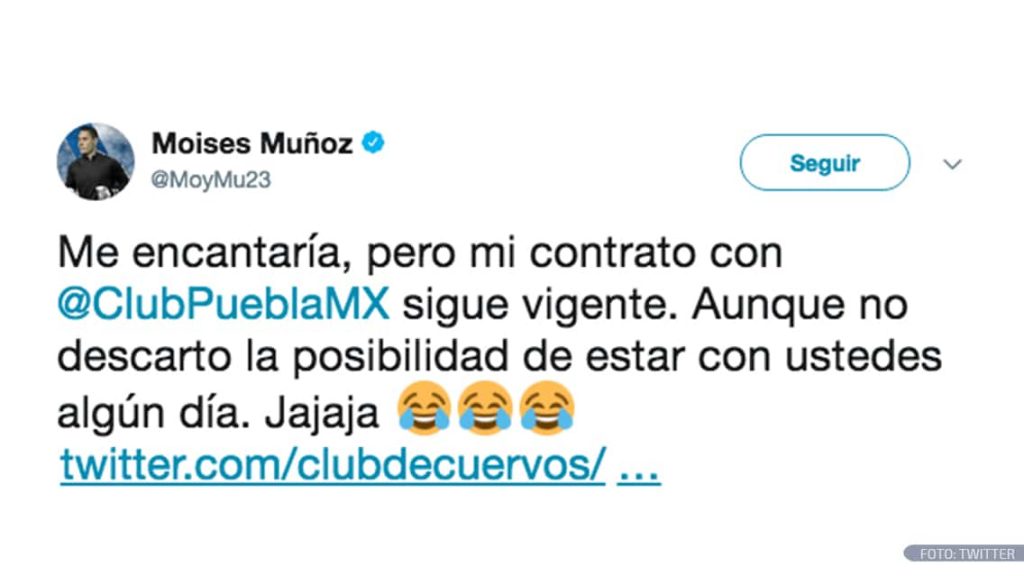 Moisés Muñoz ‘rechaza’ fichar para Club de Cuervos 1