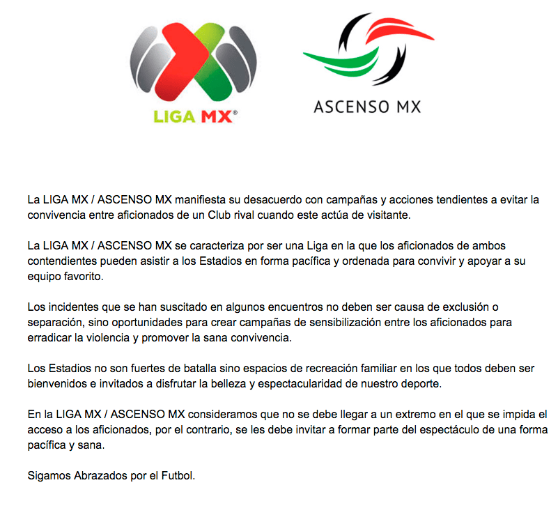 La postura de la Liga MX contra el veto de Rayados a fans de Tigres 0