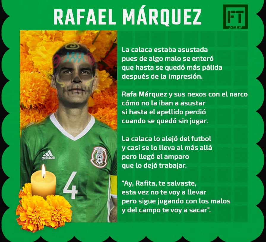 La calavera de Rafa Márquez.