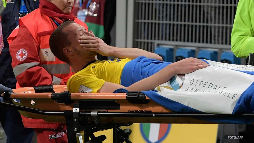Johansson, sueco que eliminó a Italia, casi descartado para el Mundial.