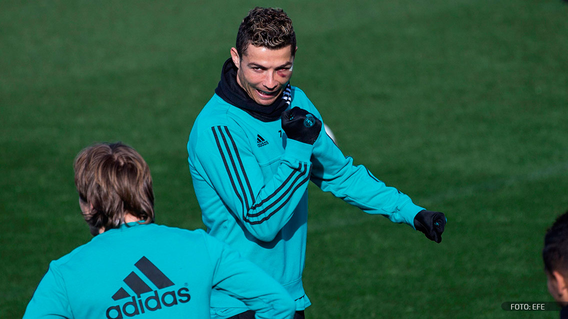 Así se ve Cristiano tras el fuerte golpe que recibió