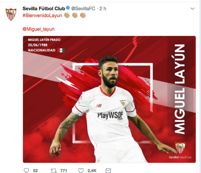 Sevilla le da la bienvenida a Miguel Layún 0