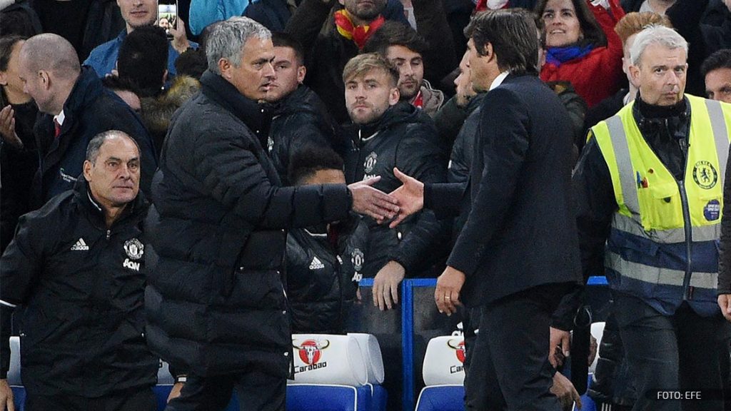 José Mourinho y Antonio Conte