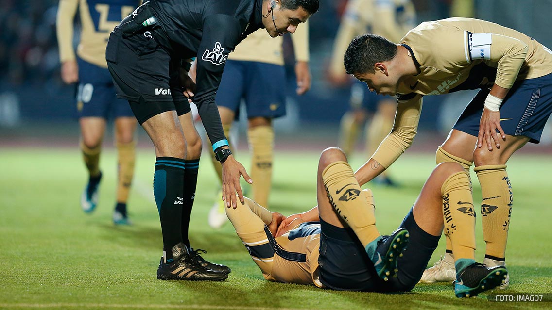 Pumas pierde a futbolista por lesión por el resto del Clausura 2018