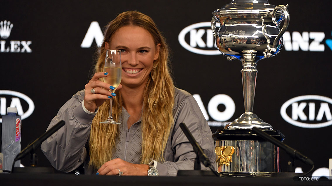 Caroline Wozniacki, campeona del Abierto de Australia