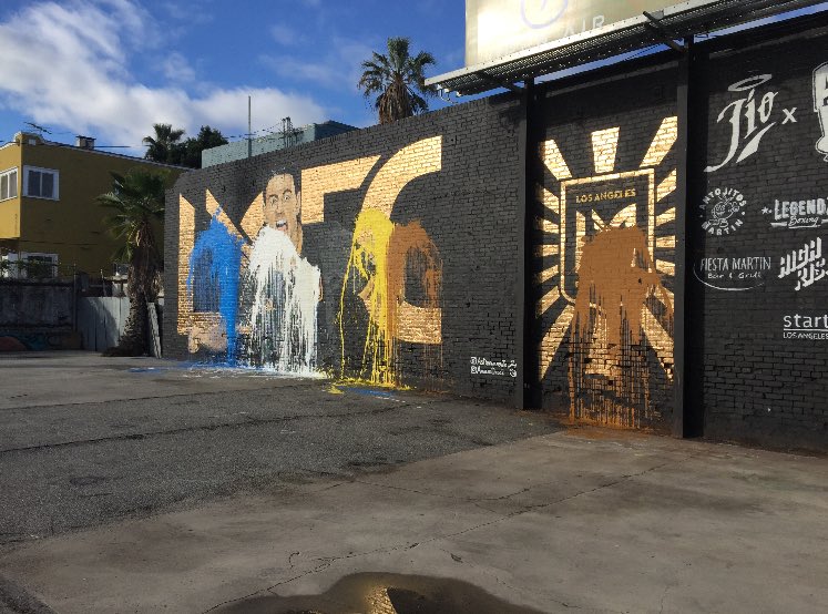 Vandalizan mural en honor a Carlos Vela