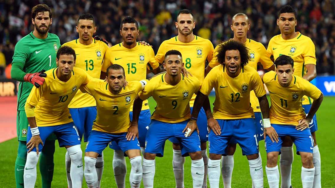 Brasil revela 15 de su lista de 23 jugadores para Rusia 2018