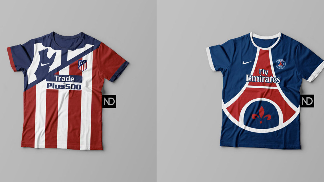 La impresionante colección de camisetas-escudo