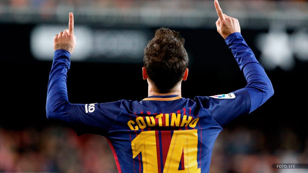 Así fue el primer gol de Coutinho con el Barcelona