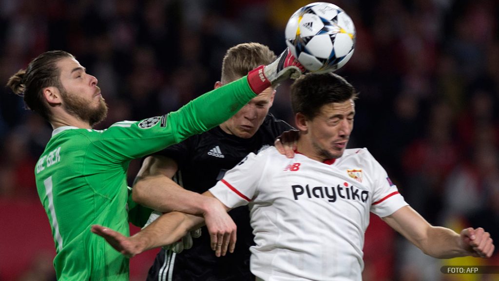 De Gea evita caída del Manchester United, que sufrió ante el Sevilla