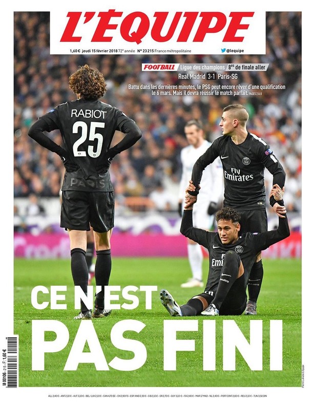 Ecos de la derrota del PSG en la prensa francesa 0