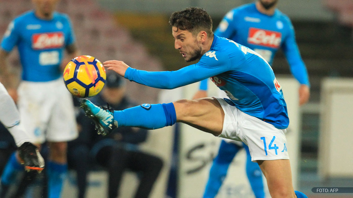 El golazo de Dries Mertens que mantuvo líder al Napoli en Italia