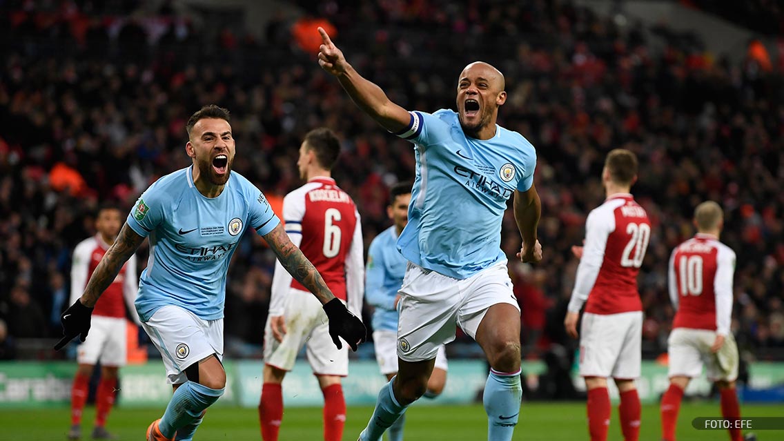 Manchester City derrota al Arsenal y es campeón de la Carabao Cup
