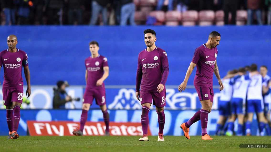 Wigan sorprende al Manchester City y los echa de la FA Cup