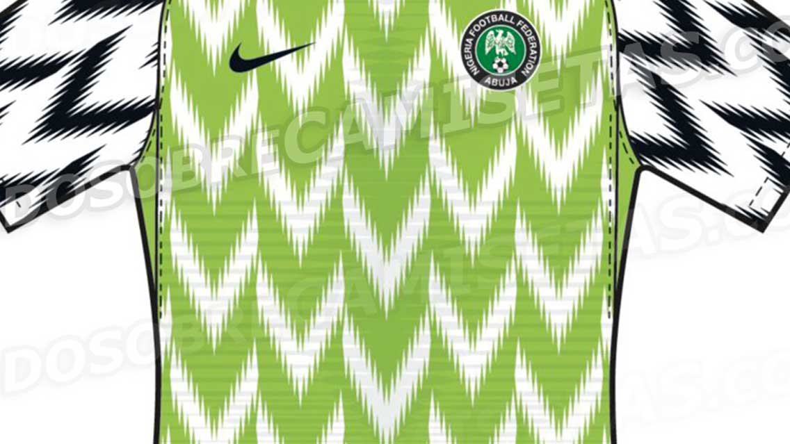 El fantástico jersey de Nigeria para Rusia 2018