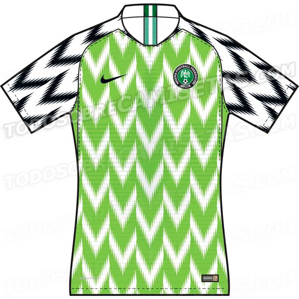 El jersey de Nigeria para Rusia 2018