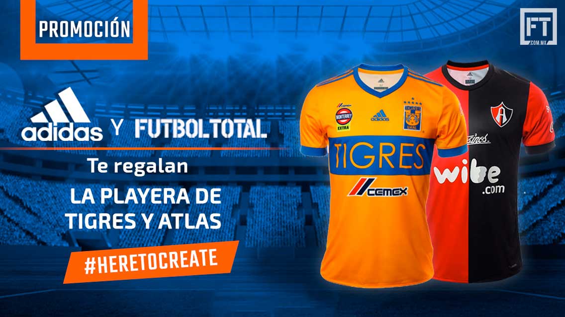 ¡adidas y Futbol Total te regalan el jersey de Tigres y Atlas!