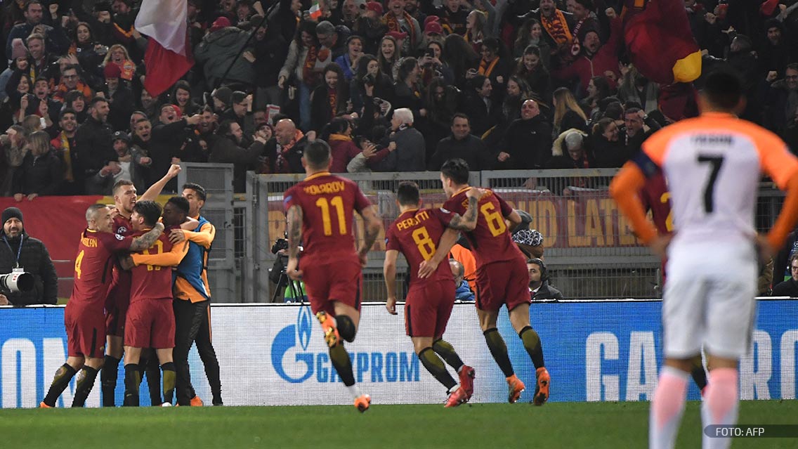 Dzeko salva a la Roma y eliminan al Shakhtar de la Champions League