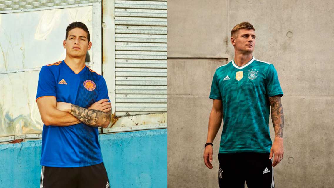 adidas presenta jerseys de visita para Rusia 2018