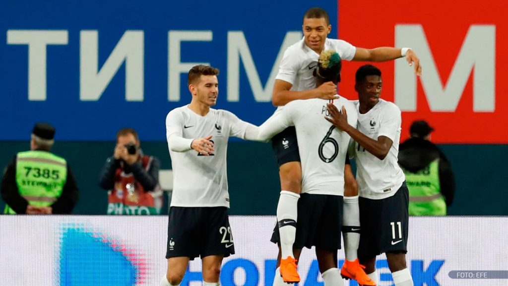 Francia derrota a Rusia gracias a Mbappé y Pogba