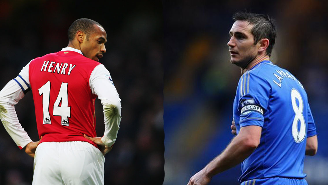 Henry y Lampard se perfila para DTs de Premier League