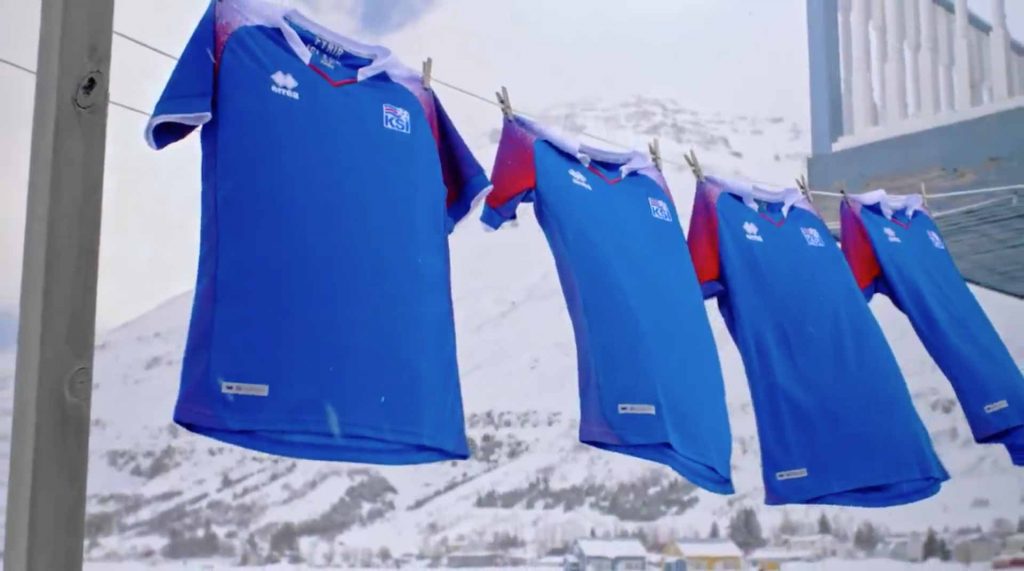 Islandia presentó su camiseta oficial para Rusia