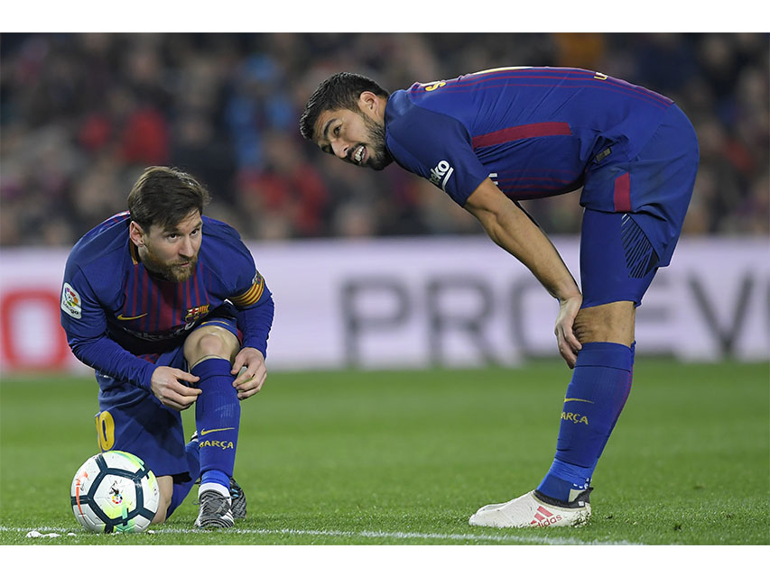 Lionel Messi y Luis Suárez