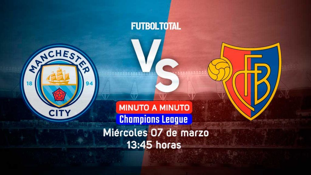 Manchester City vs Basel | Champions League | EN VIVO: Minuto a minuto