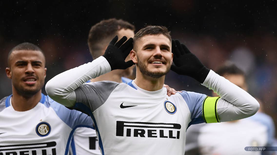 Mauro Icardi marca poker, pasa los 100 goles y da triunfo al Inter de Milan