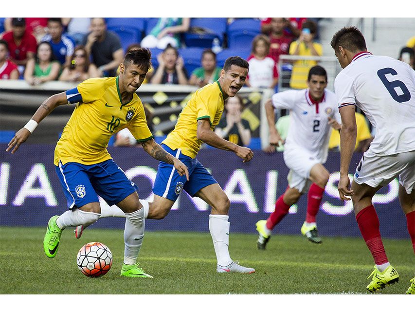 Neymar y Philippe Coutinho