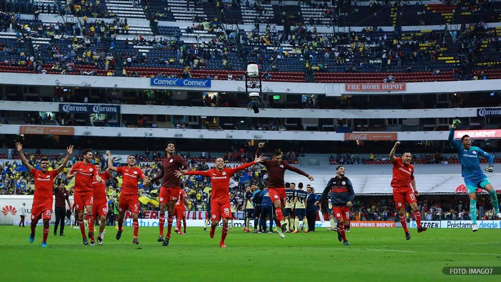 Toluca en la tabla general