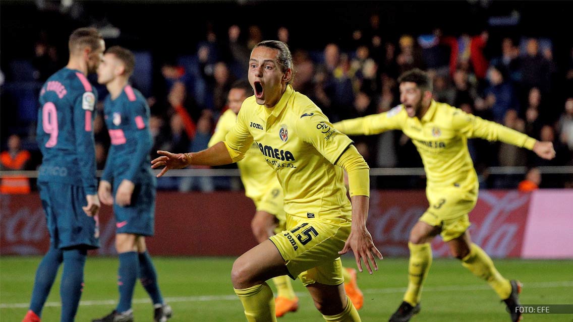 Atlético de Madrid cae con Villarreal y el Barça tiene vía libre por el título
