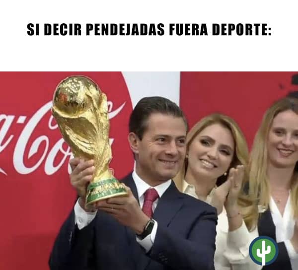 Los mejores memes de Enrique Peña Nieto levantando la Copa del Mundo 7