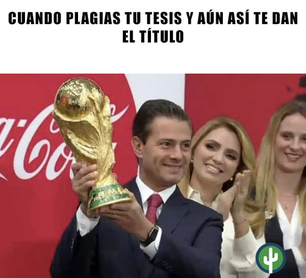 Los mejores memes de Enrique Peña Nieto levantando la Copa del Mundo 0