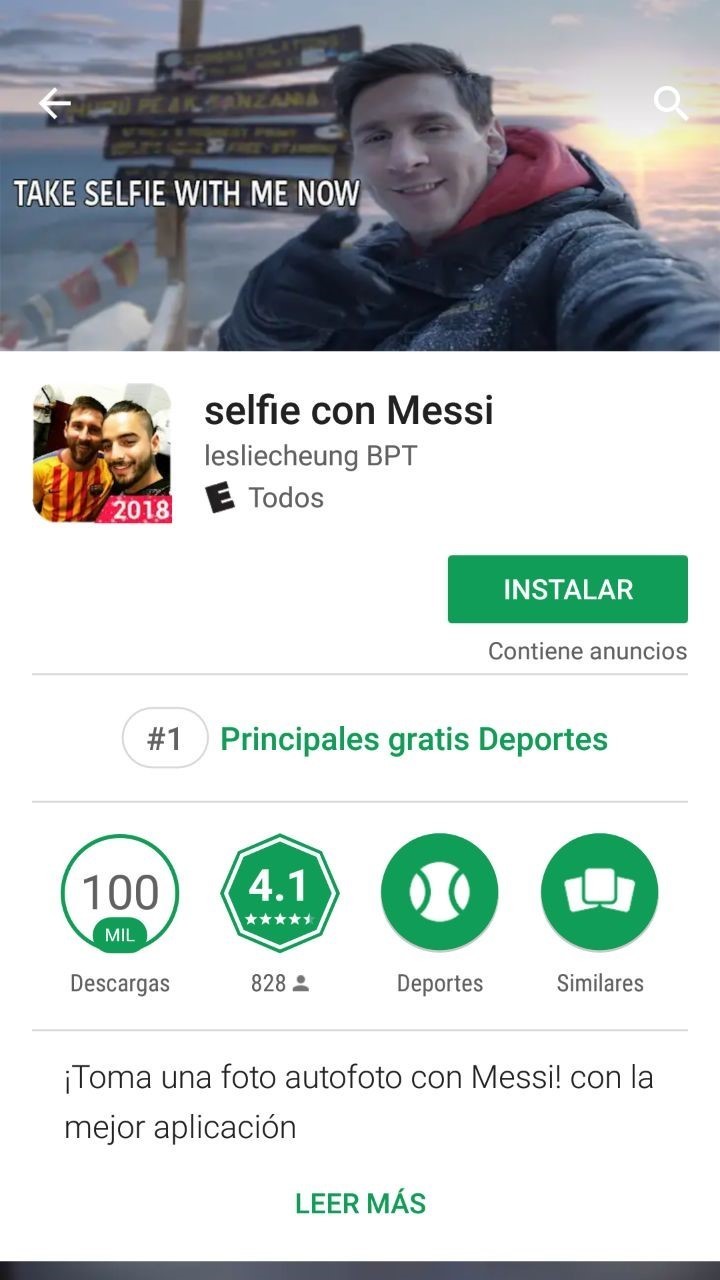 Conoce la aplicación que te permite una selfie con Lionel Messi 0