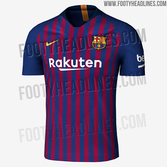 Los jerseys del Barcelona, Chelsea y PSG para la 2018-2019 0