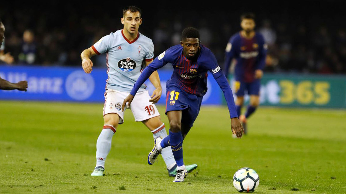 Un Barcelona lleno de suplentes sufre ante el Celta